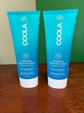 COOLA Hydrating Sunscreen Lotion - Turquoise Blue Tubes (2-pack)